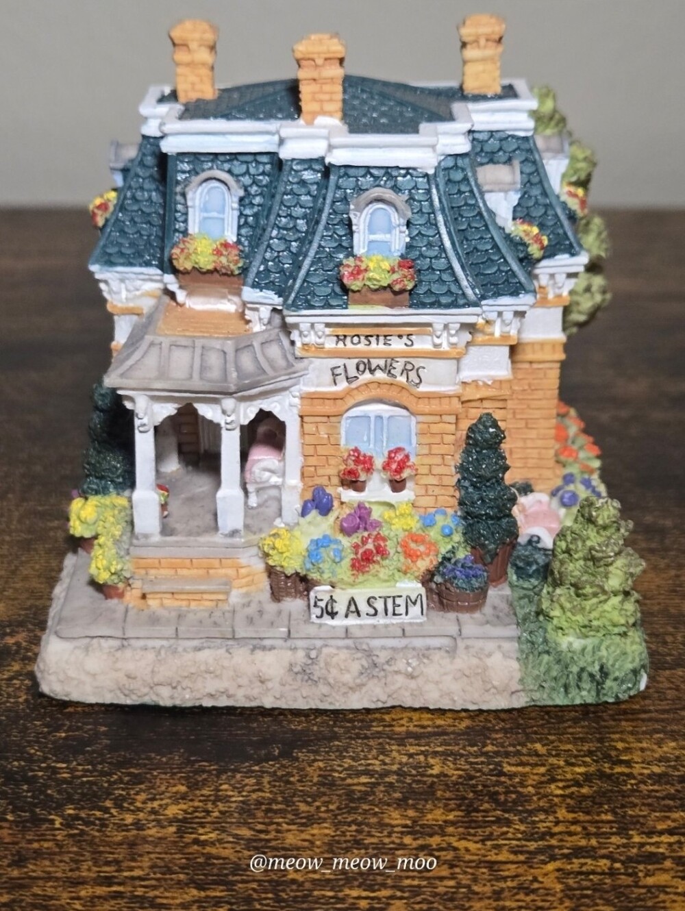 Liberty Falls Rosie's Flower Shop Miniature HSE3a 1999